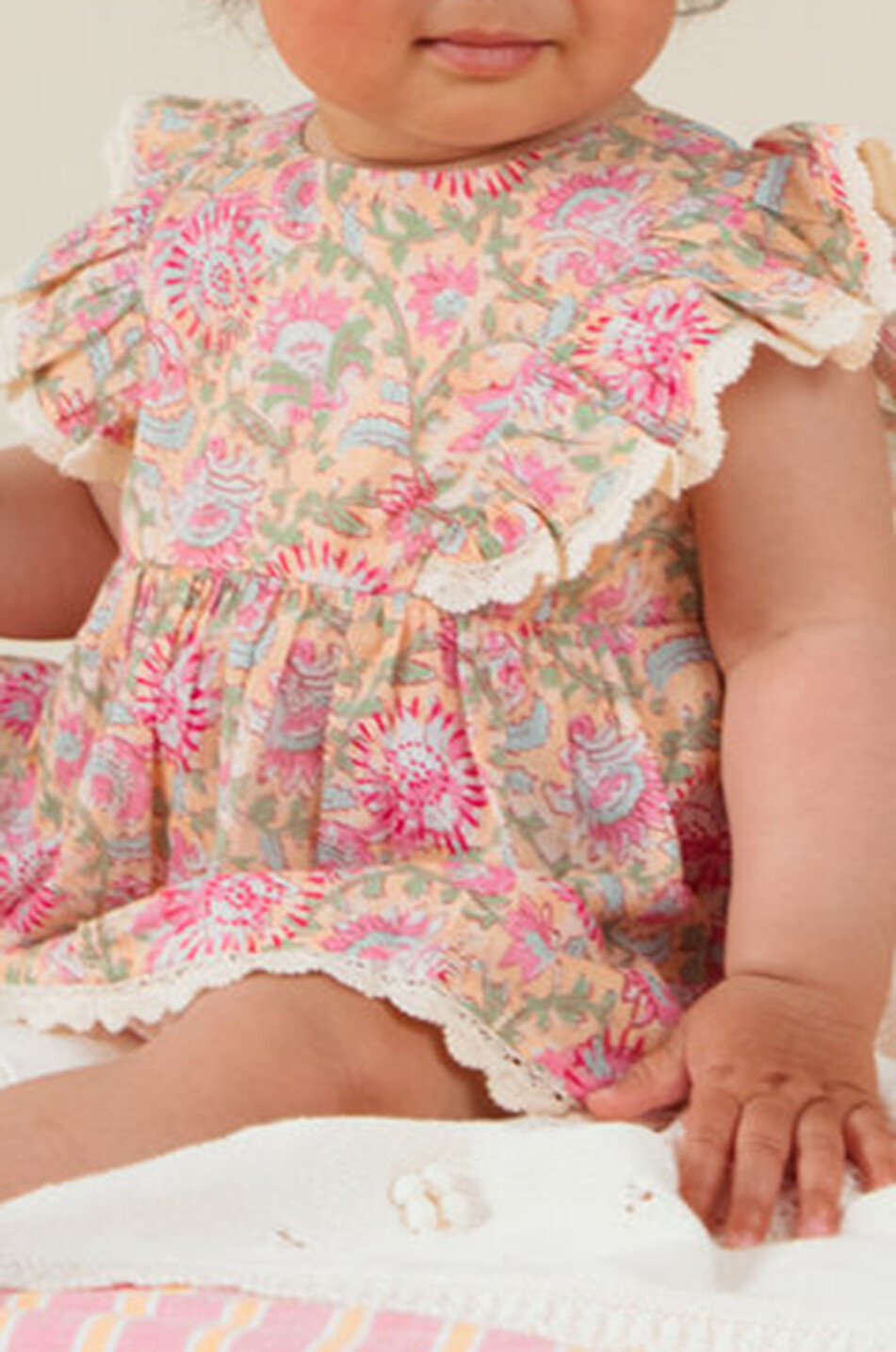 LOUISE MISHA Kleid für Babys aus Biobaumwolle Lena Baby ROSA 4