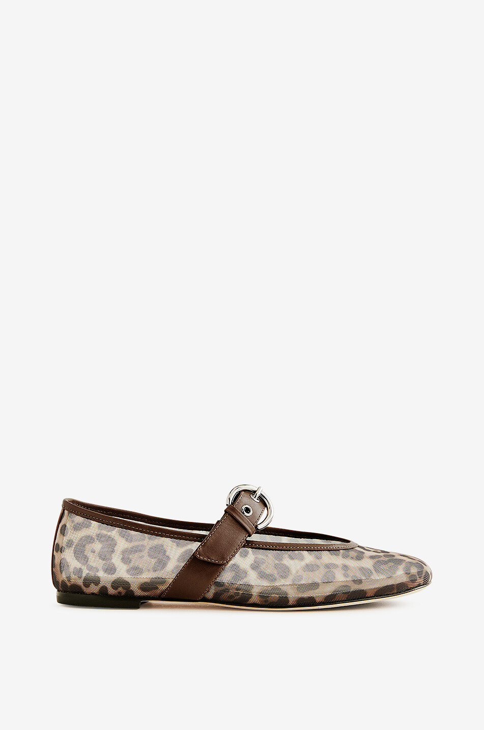 REFORMATION Bethany 05 leopard mesh Mary Jane ballet flats Women MULTI COLOURED 1
