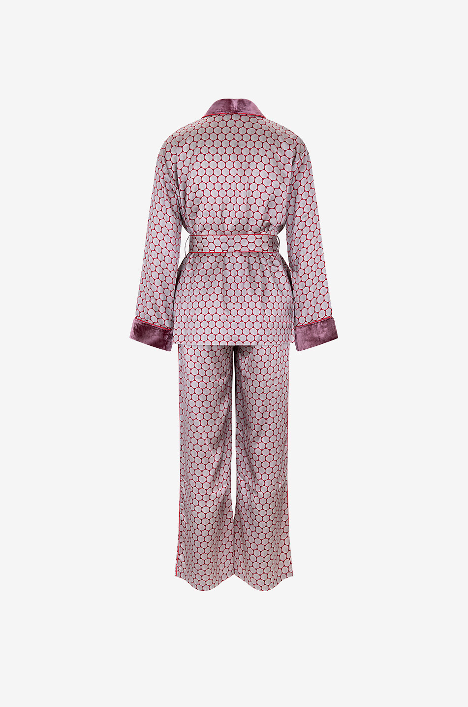 KARMA ON THE ROCKS Pyjama aus Seide Ari Wagasa Damen DUNKELROT 2