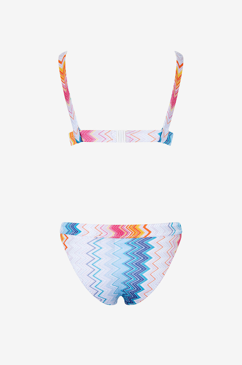 MISSONI Zigzag knit triangle bikini Women MULTI COLOURED 2