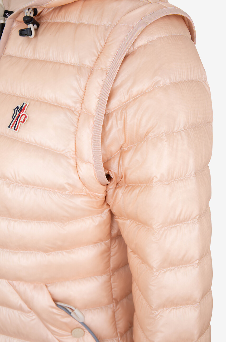 MONCLER GRENOBLE Karura cinched 2-in-1 ripstop down jacket Women LIGHT PINK 3