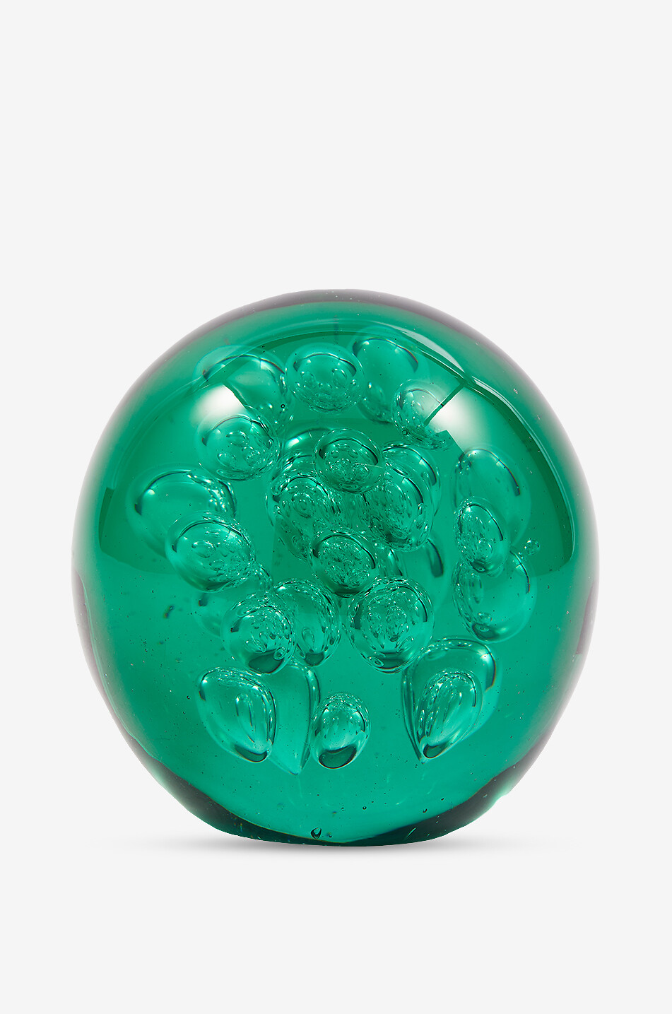 Bubble M glass paper-weight