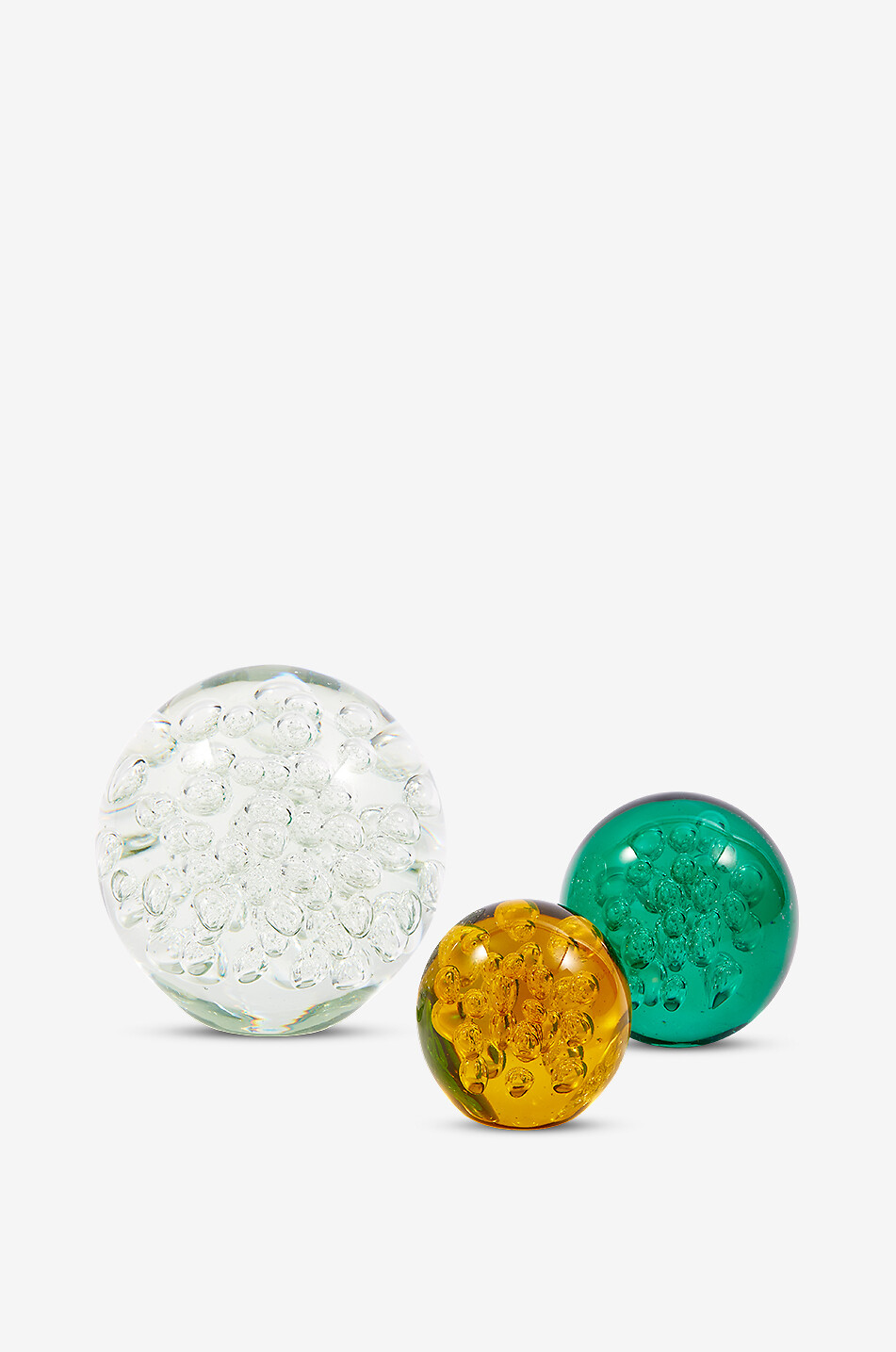POLS POTTEN Presse-papier en verre Bubble M Maison VERT 3