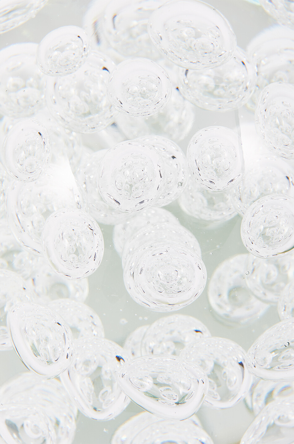 POLS POTTEN Briefbeschwerer aus Glas Bubble L Haus WEISS 2