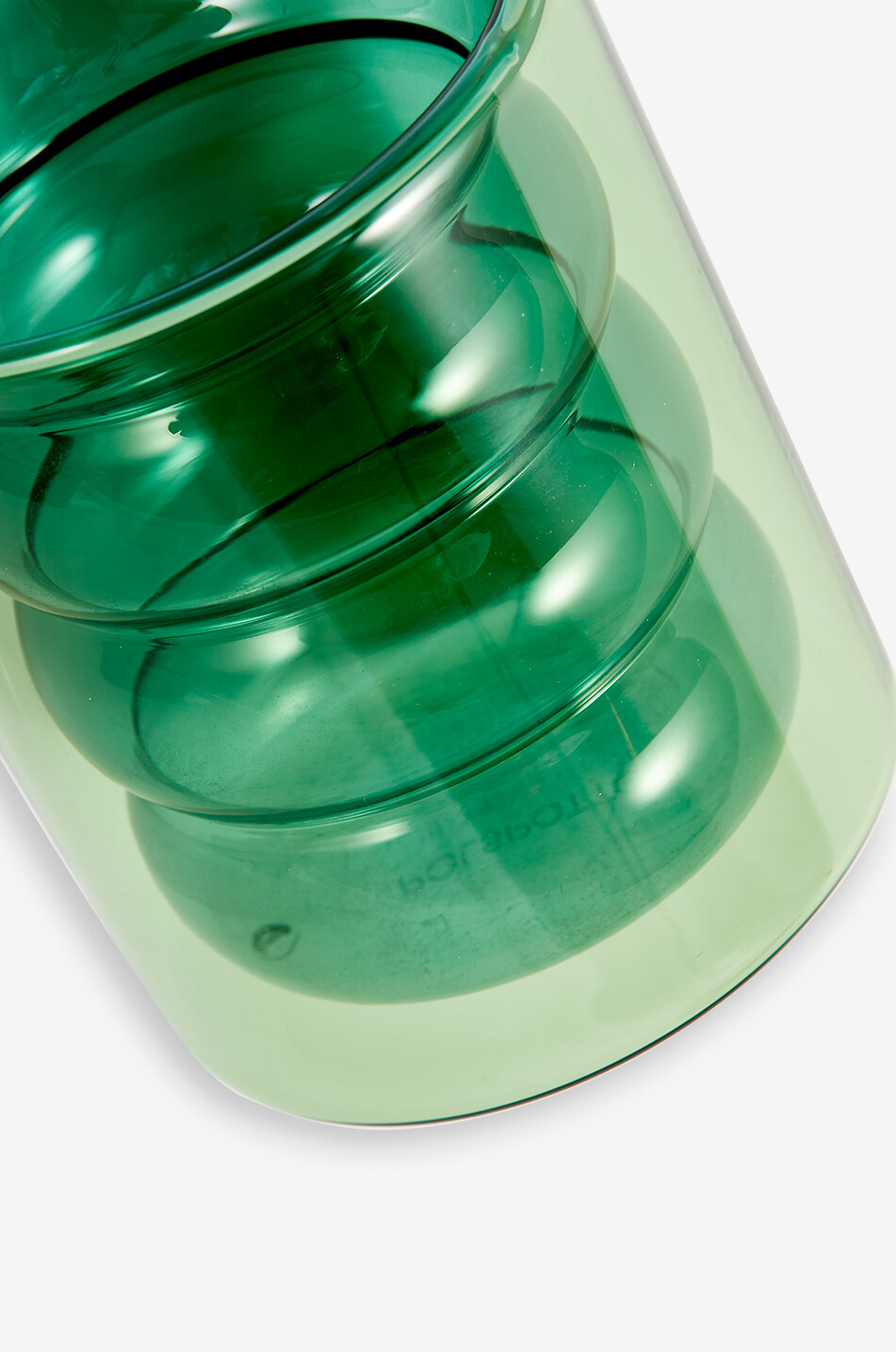 POLS POTTEN Lot de 2 verres à eau Chubby Maison VERT 2