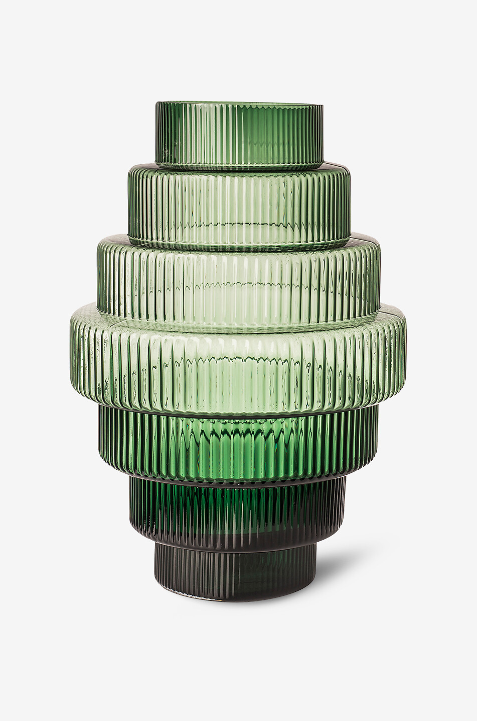 POLS POTTEN Vase en verre Steps - L Maison VERT 1