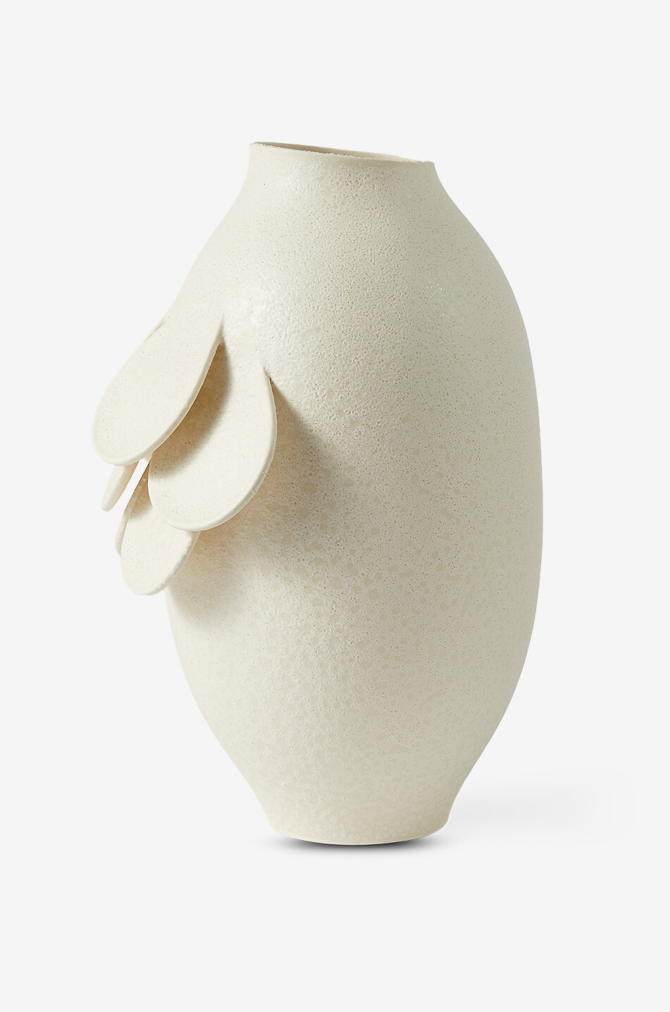 POLS POTTEN Steinzeug-Vase Quillie - M Haus WEISS 4