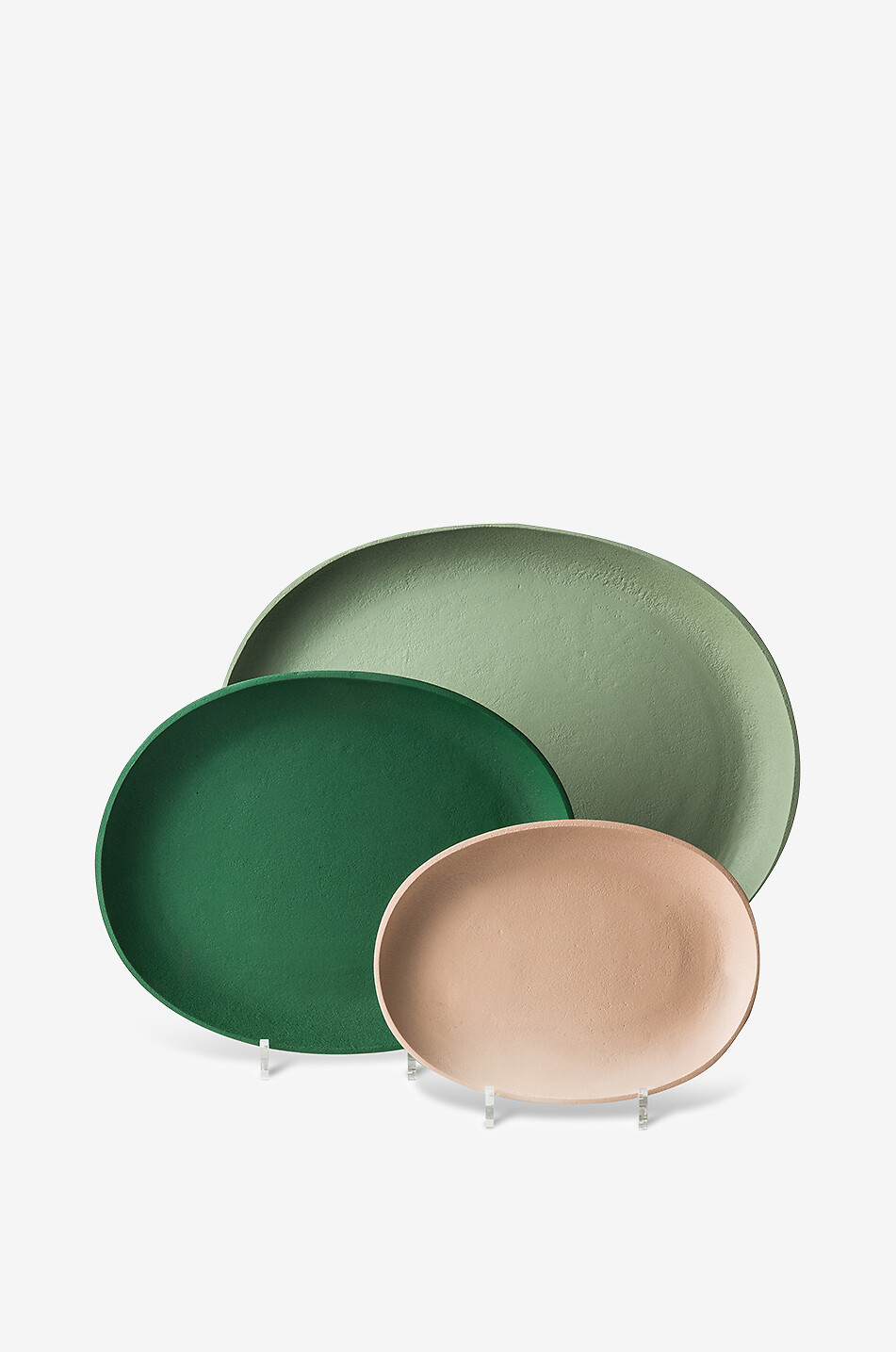 Greek set of 3 aluminium trays