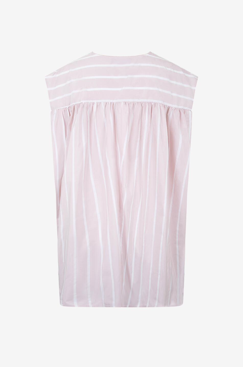 FABIANA FILIPPI Top oversize en taffetas rayé Filo Diamanté Femme BLANC 2