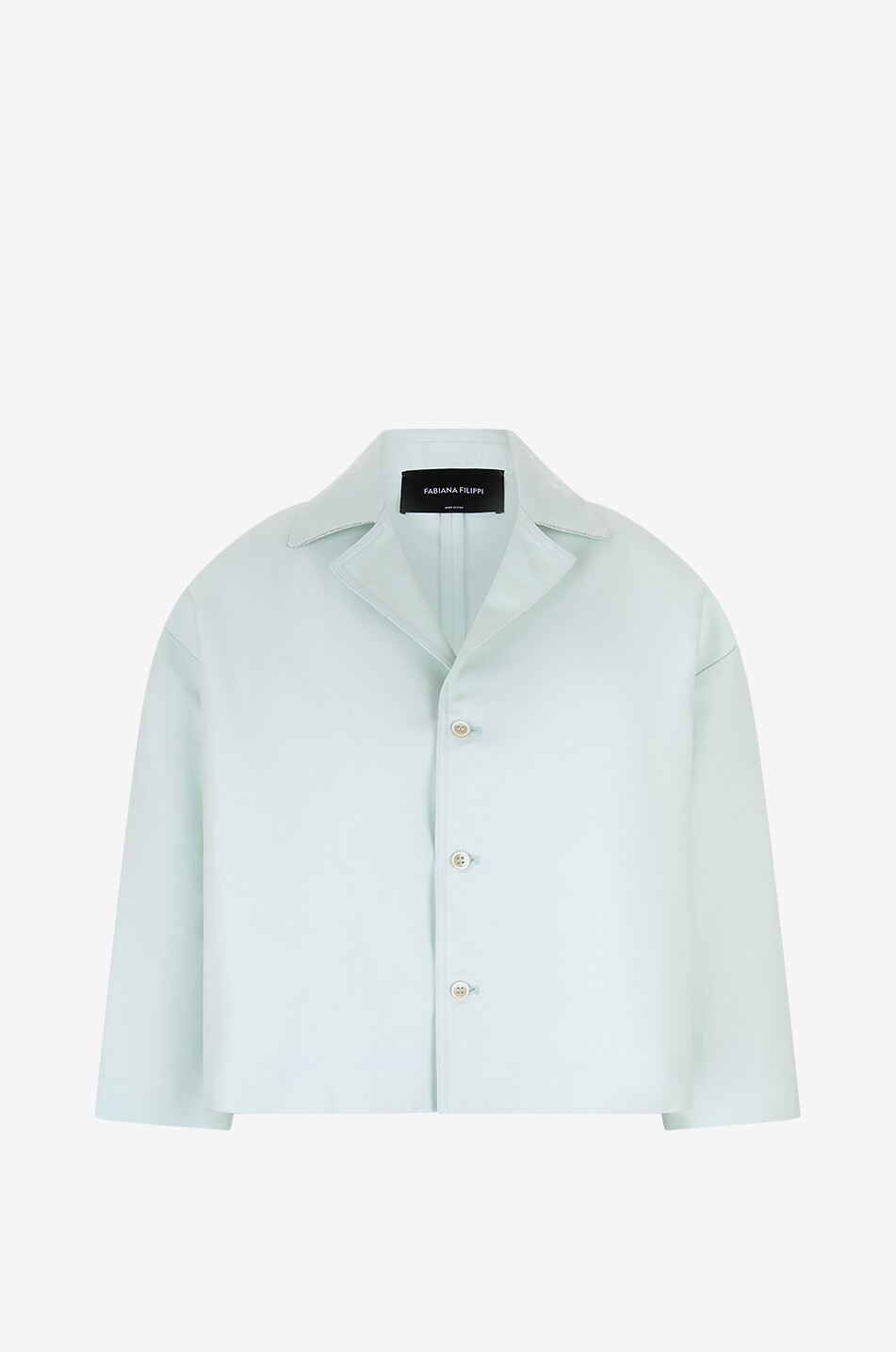 Veste tailleur en coton et soie Mikado Filo Diamanté