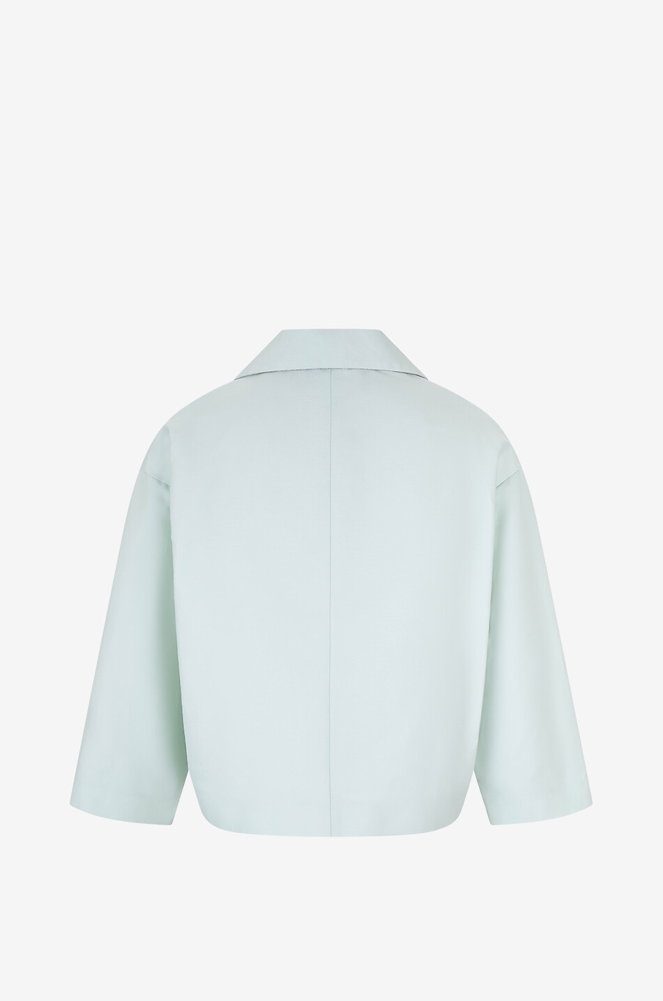 FABIANA FILIPPI Filo Diamanté Mikado cotton and silk suit jacket Women LIGHT GREEN 2