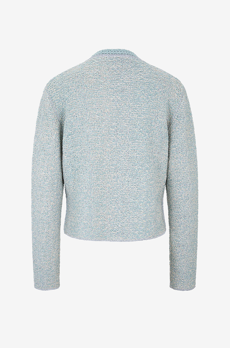 Verkürzter glitzernder Cardigan in Tweed-Optik