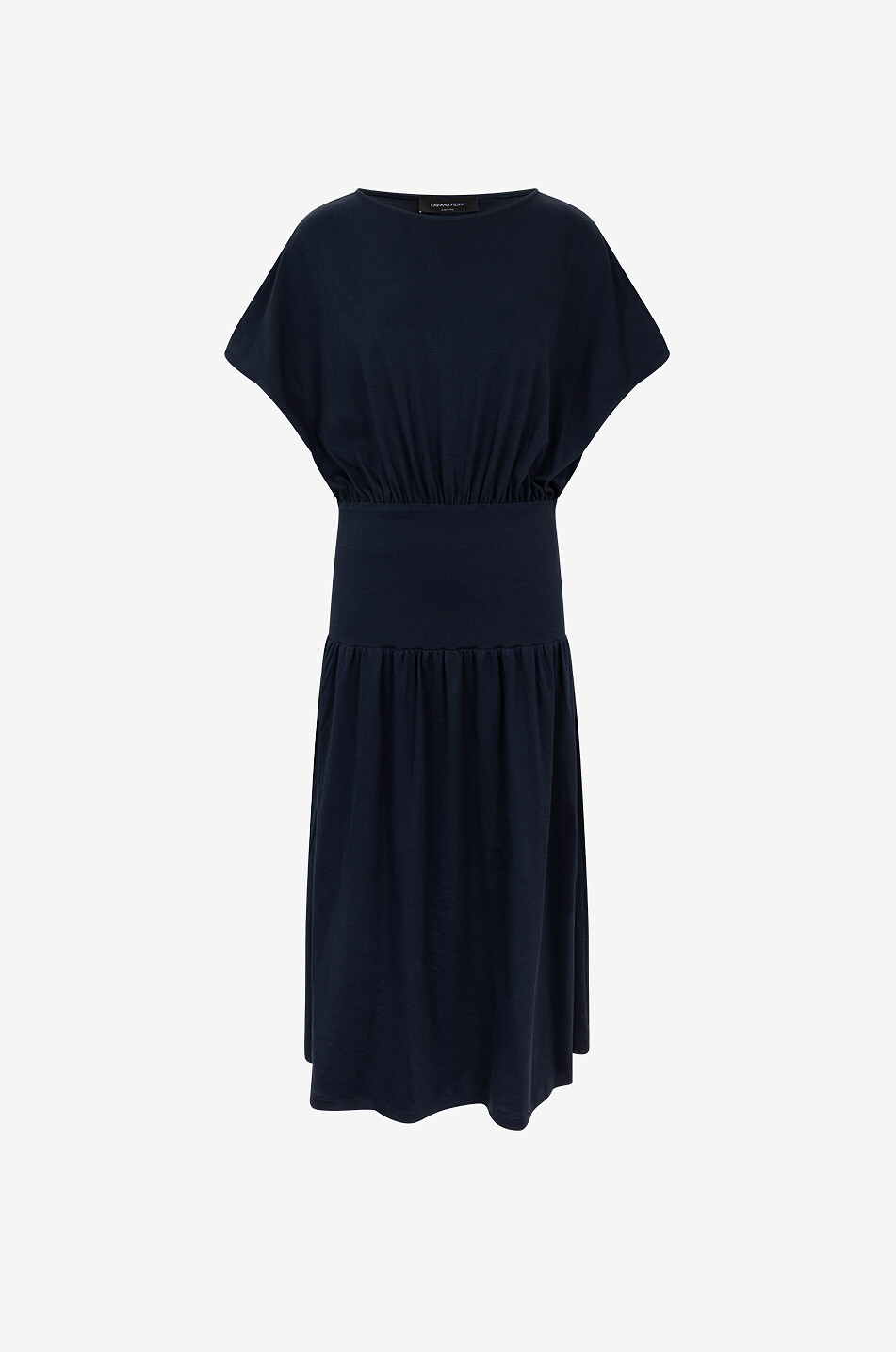 Robe midi en jersey de coton à Filo Diamanté