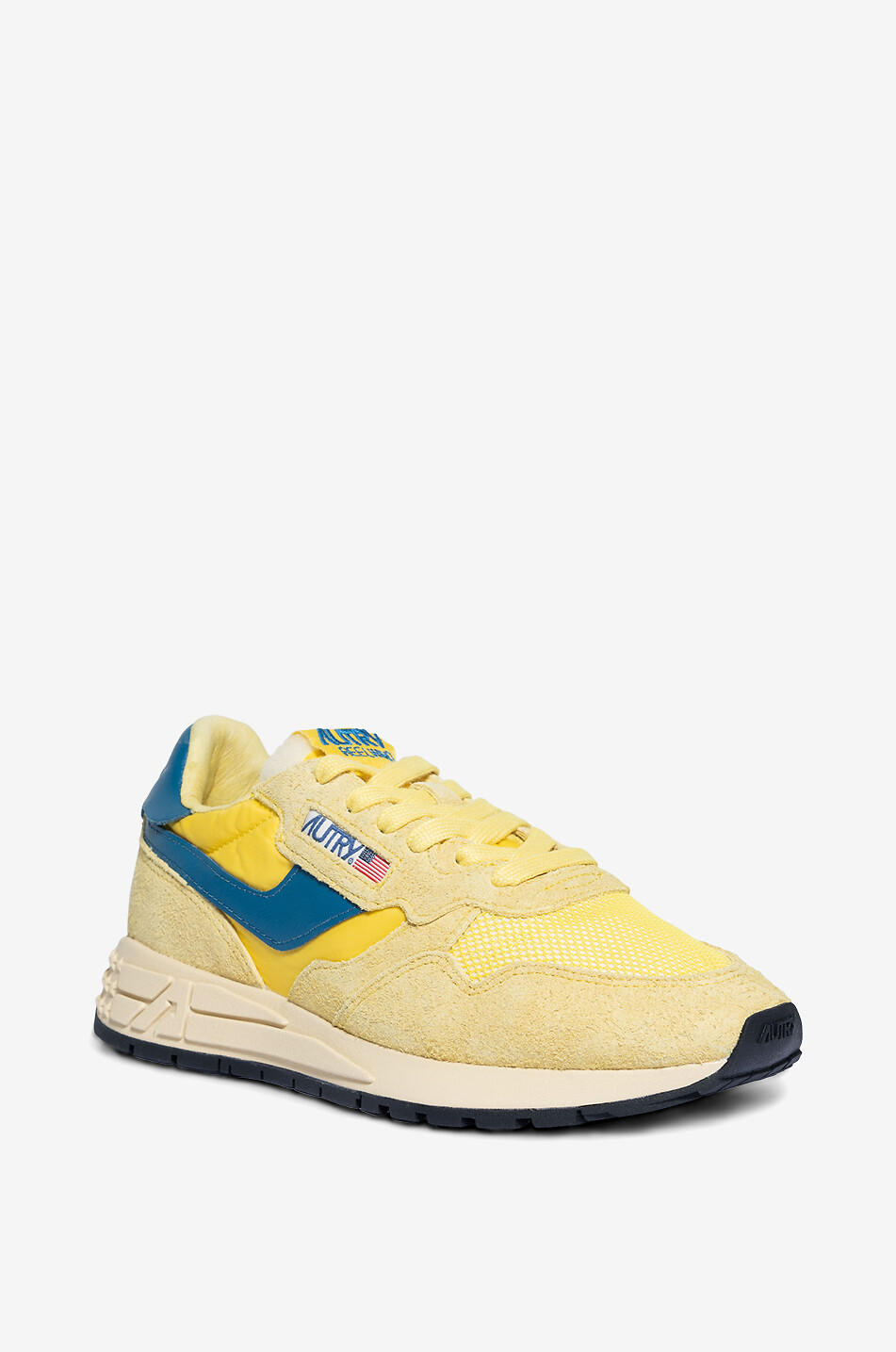 Reelwind low-top multi-material lace-up sneakers