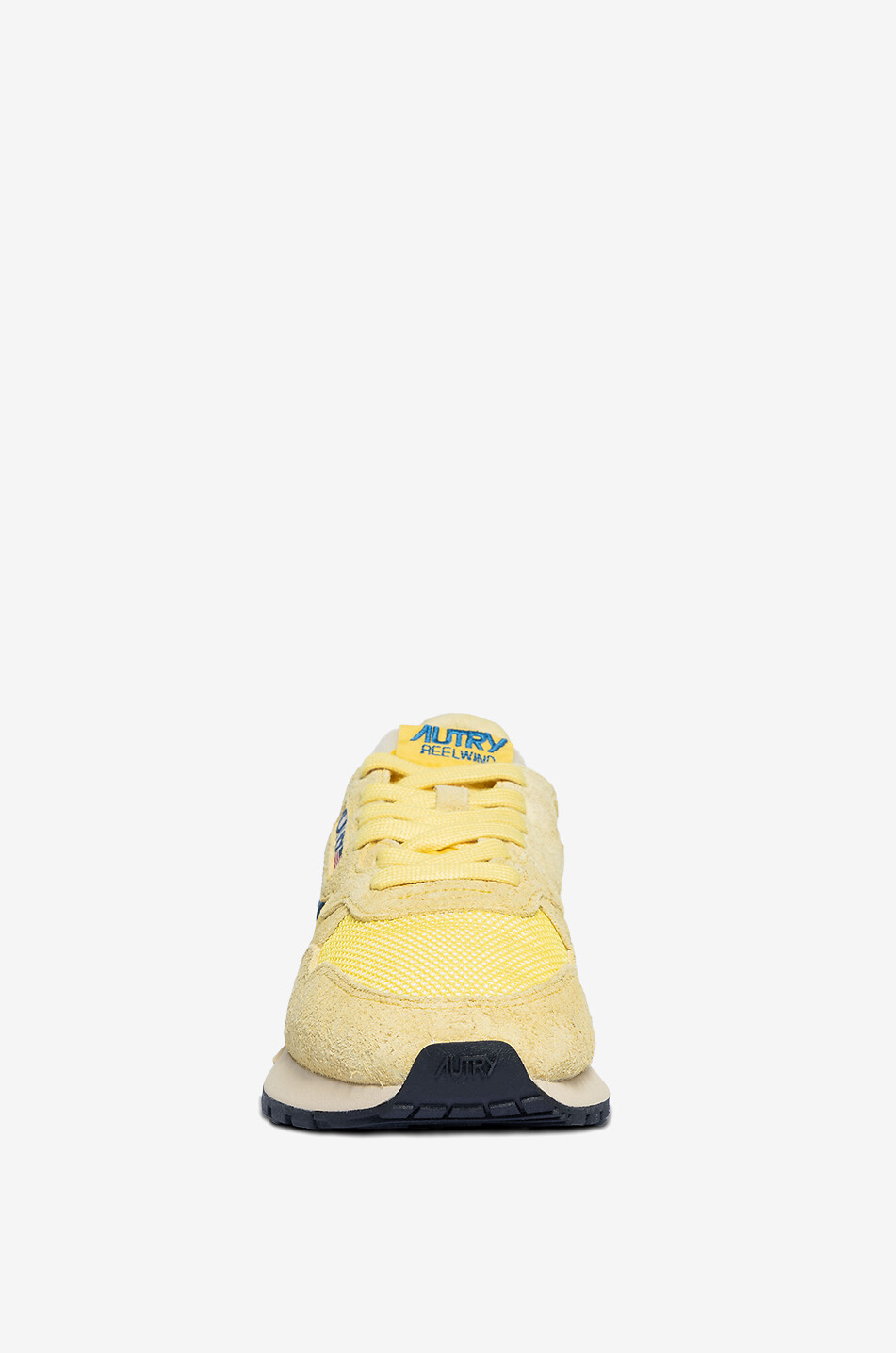 AUTRY Reelwind low-top multi-material lace-up sneakers Women YELLOW 2
