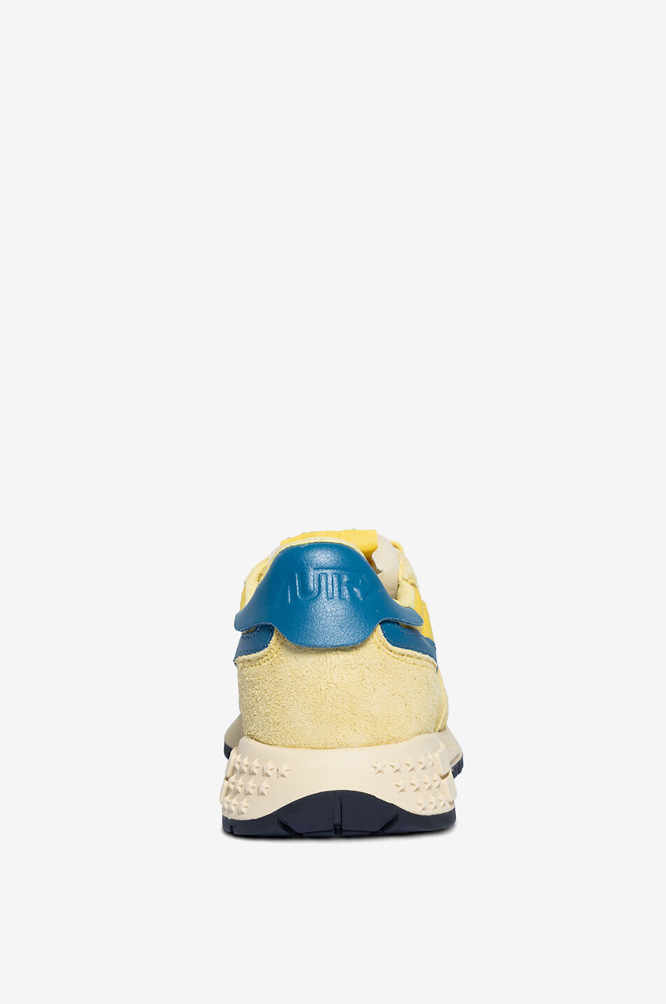 AUTRY Reelwind low-top multi-material lace-up sneakers Women YELLOW 4