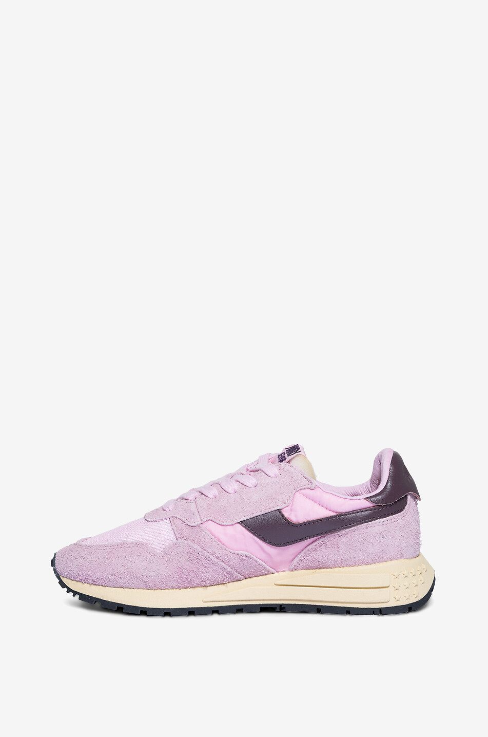 AUTRY Baskets basses à lacets multi-matière Reelwind Femme VIOLET CLAIR 3