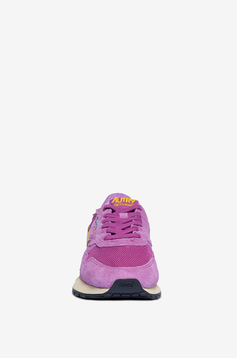 AUTRY Niedrige Materialmix-Schnürsneakers Reelwind Damen DUNKELVIOLETT 2
