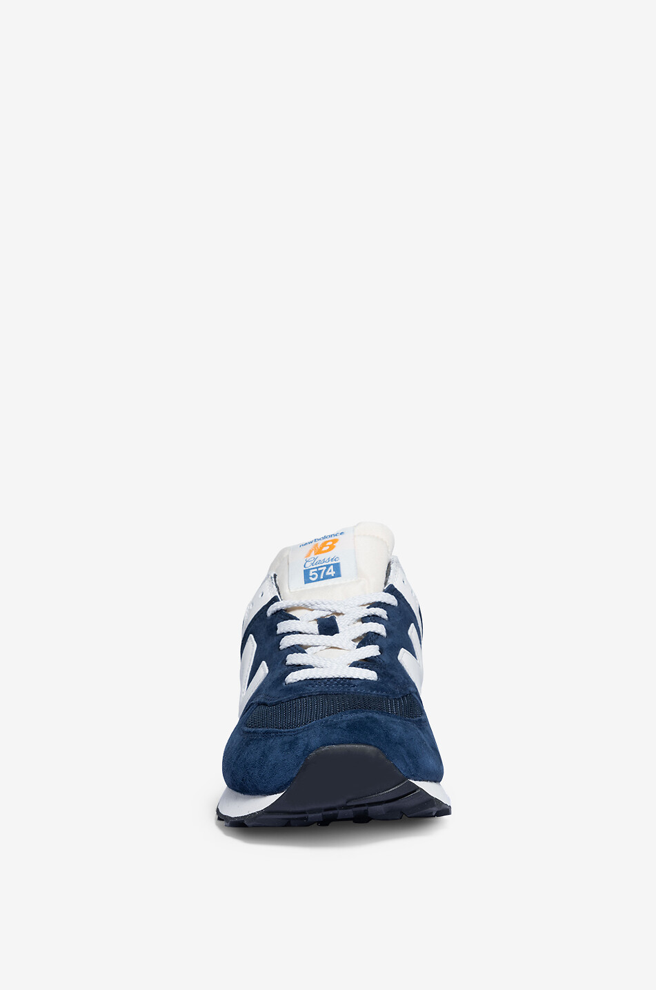 NEW BALANCE 574 suede low-top sneakers Men DARK BLUE 2