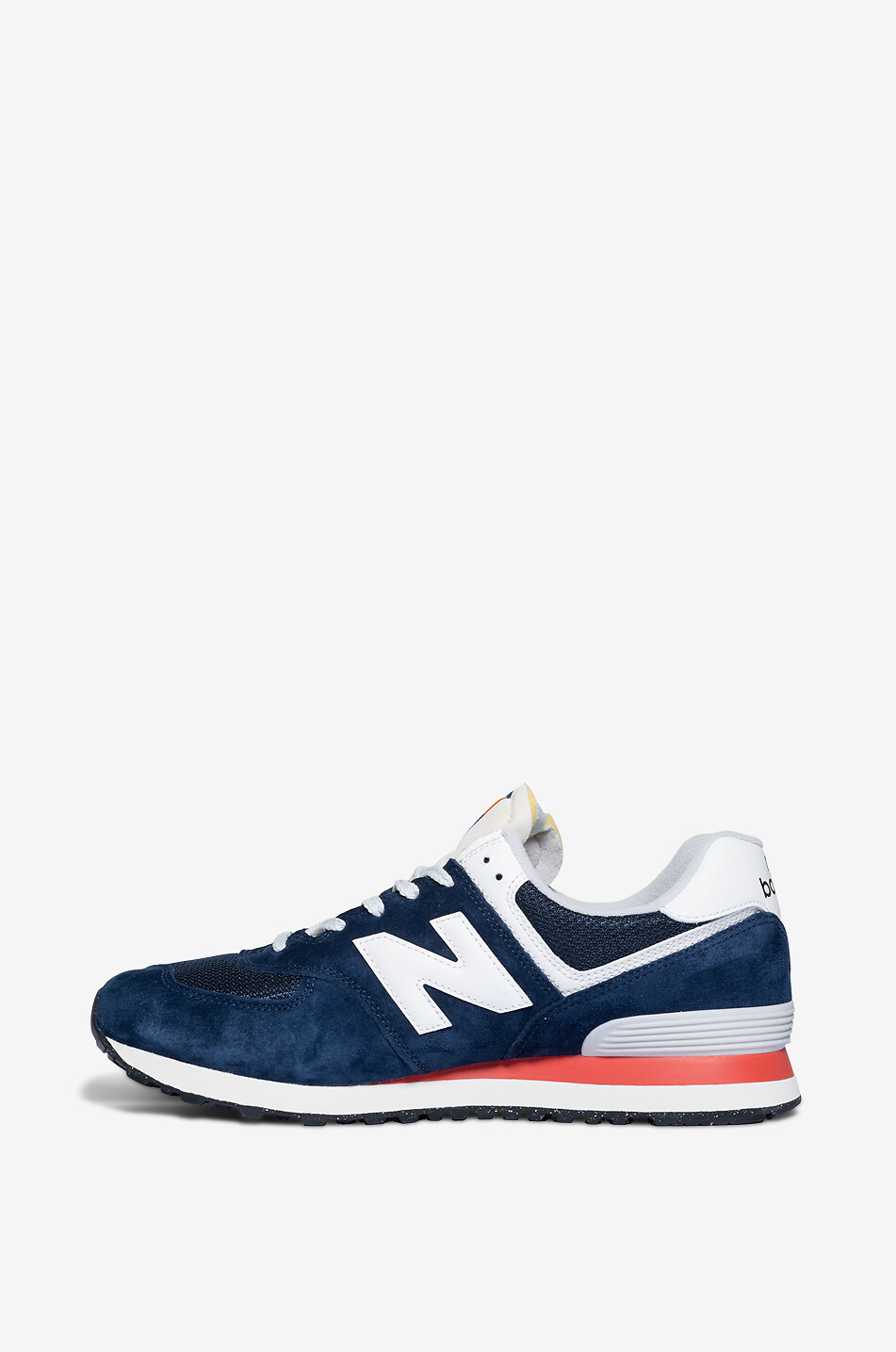NEW BALANCE 574 suede low-top sneakers Men DARK BLUE 3