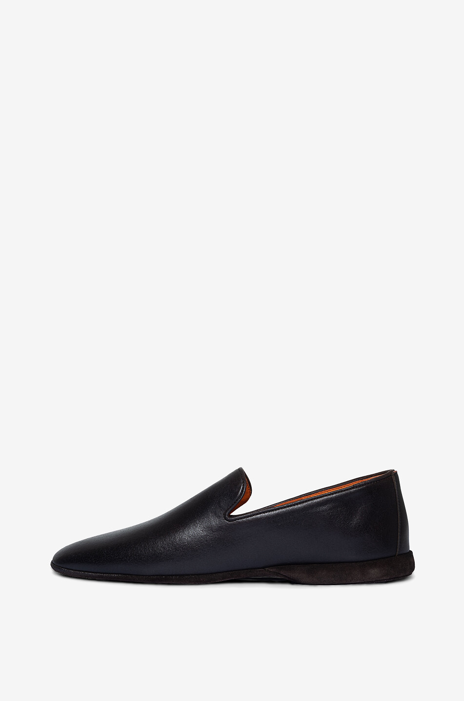 SANTONI Leather loafers Men DARK BROWN 3