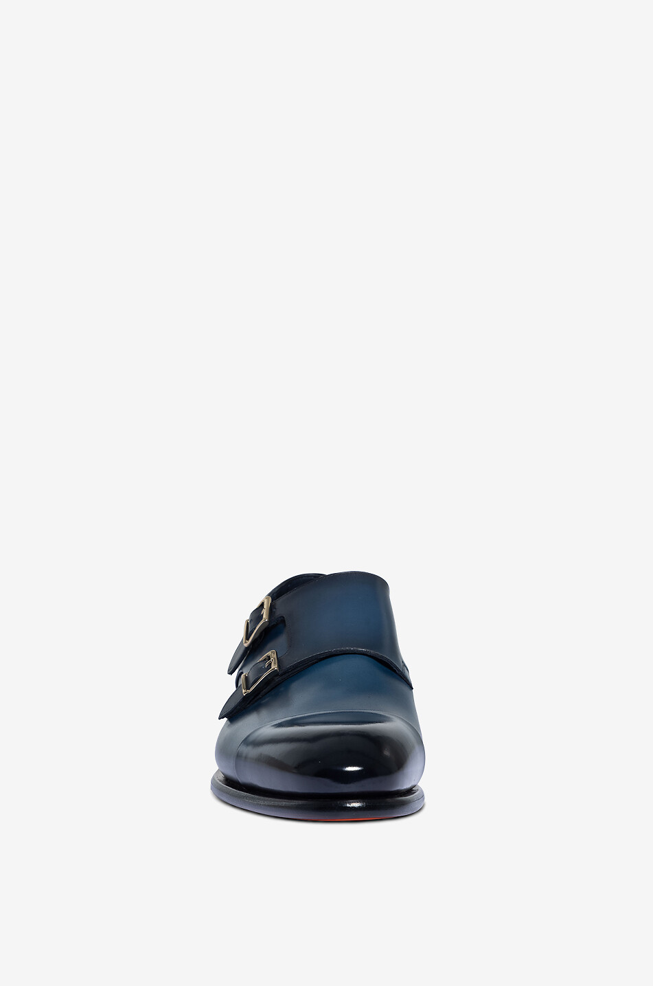 SANTONI Derbies à boucles en cuir Homme BLEU FONCE 2