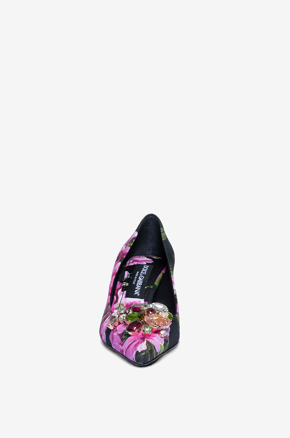 DOLCE & GABBANA Lollo 60 magnolia printed jacquard pumps Women PINK 2