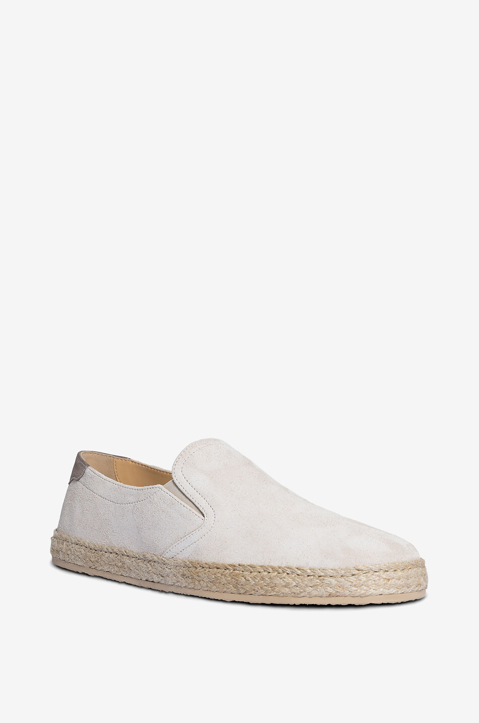 BRUNELLO CUCINELLI Espadrilles en daim lavé Homme Beige clair 1