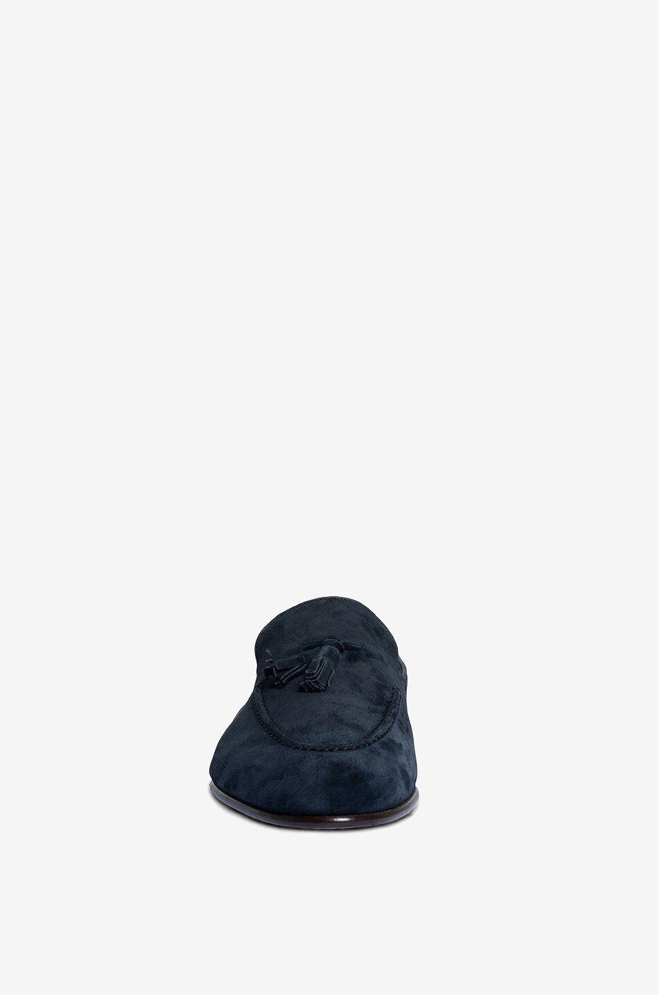 Tassel-adorned suede loafers
