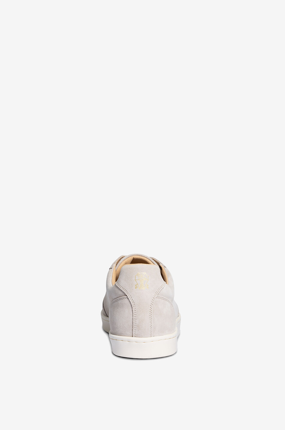 Washed suede low-top lace-up sneakers