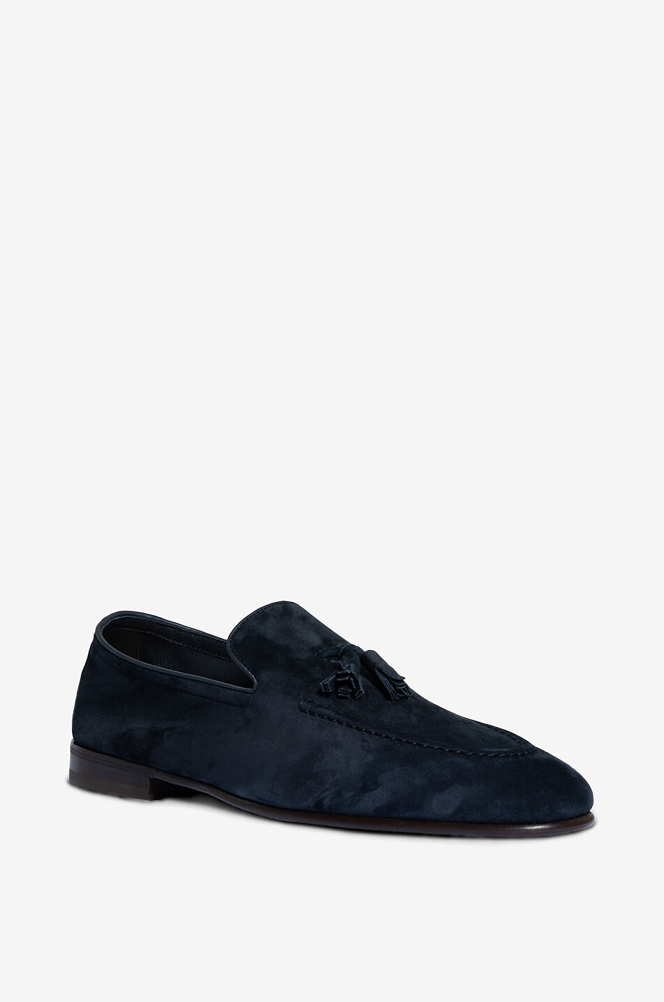 Tassel-adorned suede loafers
