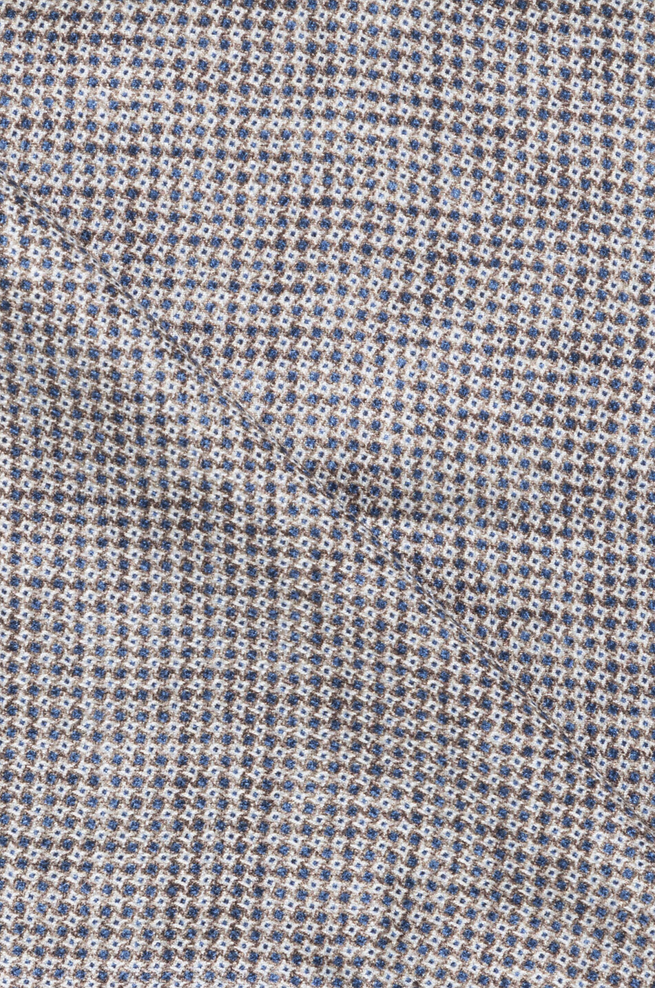 Pochette réversible en soie à motifs géométriques