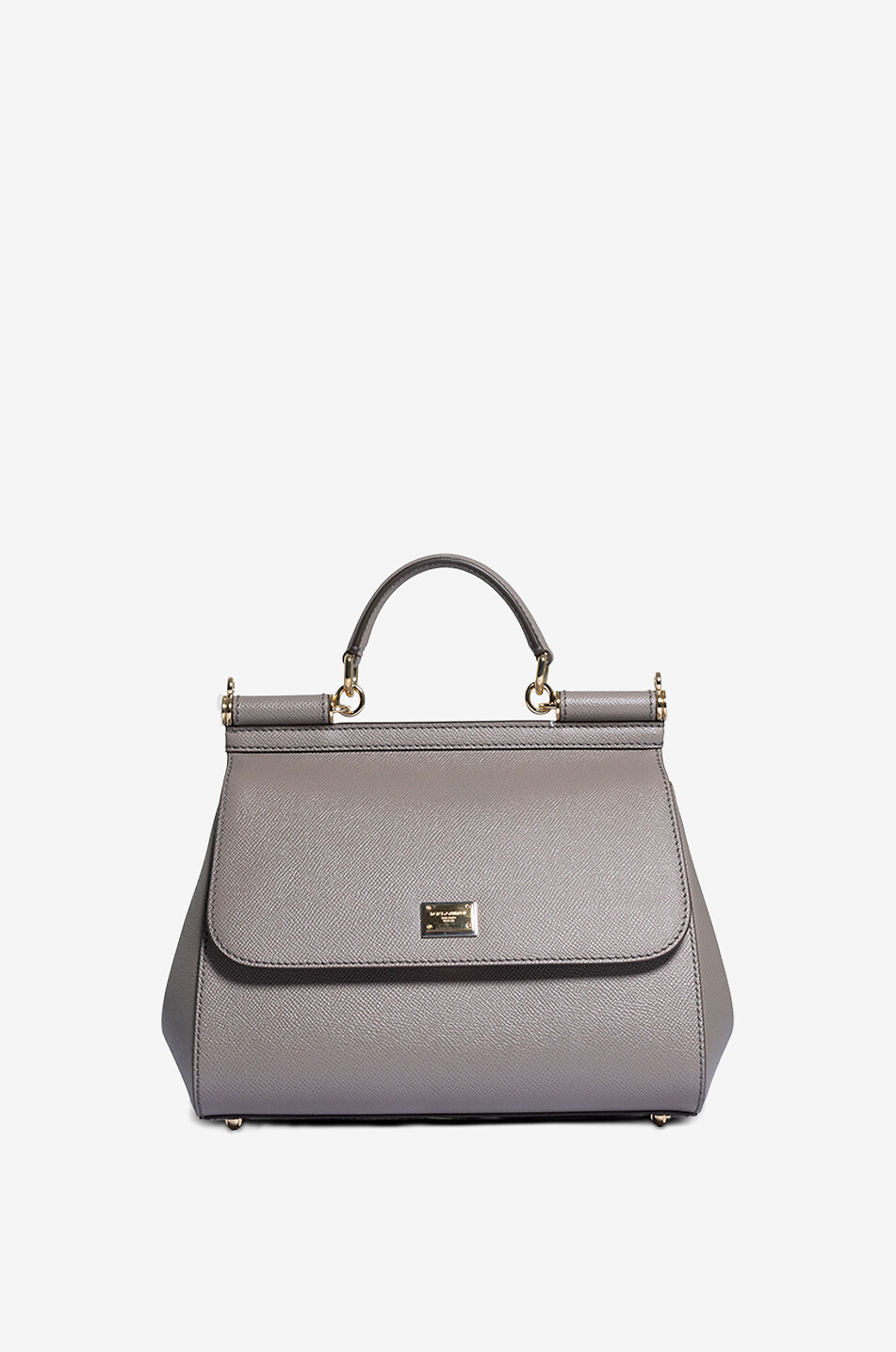 DOLCE & GABBANA Large Sicily dauphine leather handbag Women LIGHT BROWN 1