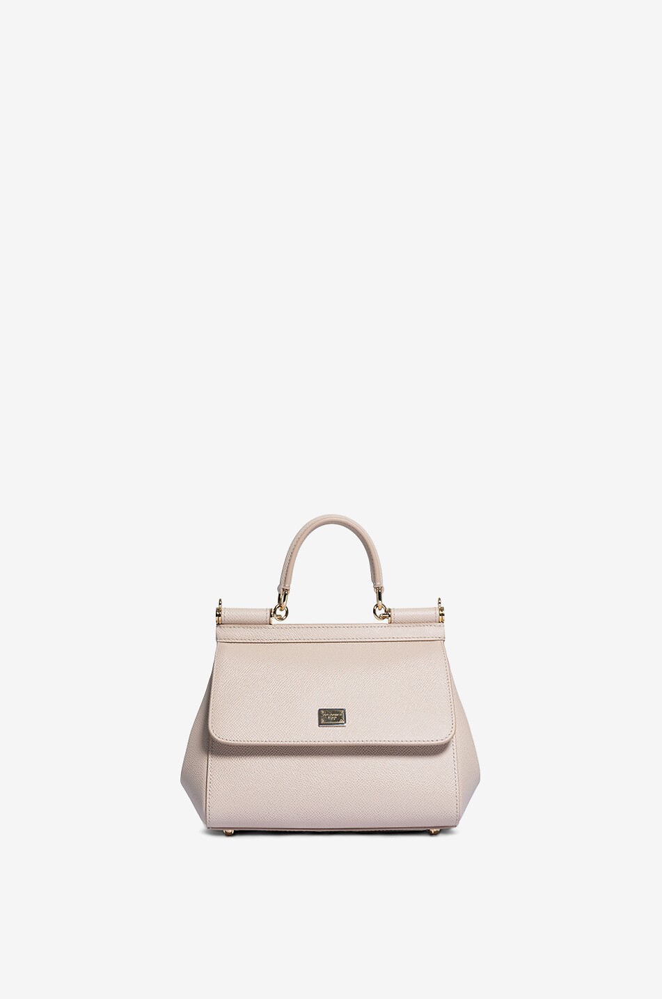 DOLCE & GABBANA Sac à main en cuir dauphine Medium Sicily Femme ROSE 1