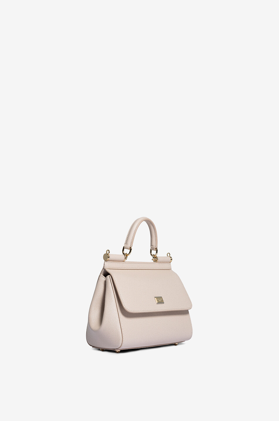 DOLCE & GABBANA Sac à main en cuir dauphine Medium Sicily Femme ROSE 2