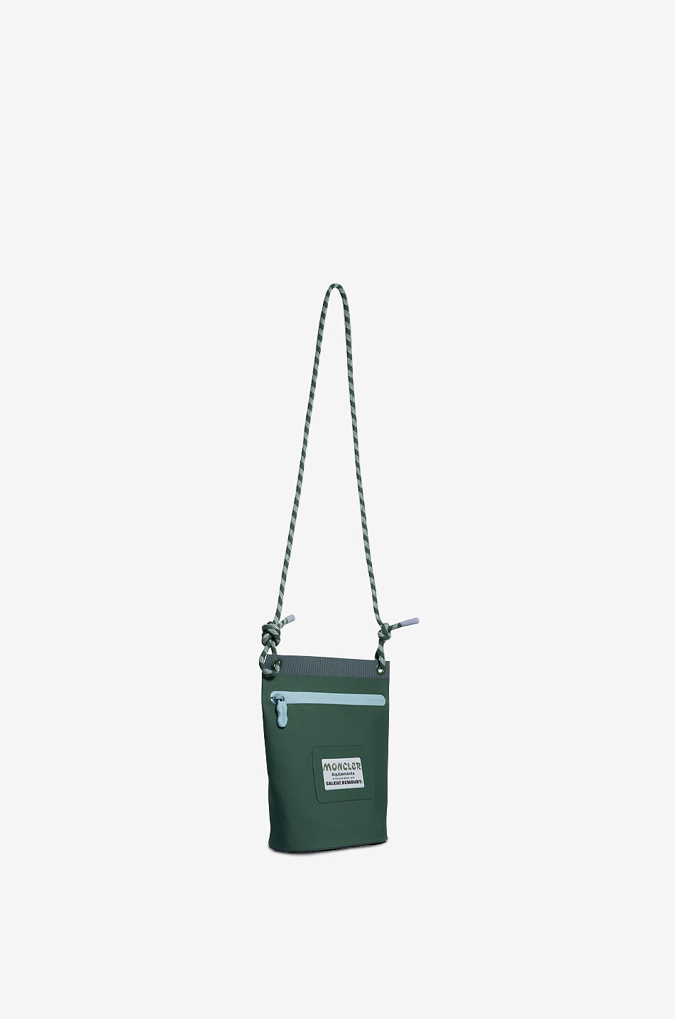 MONCLER Amoeba by Salehe Bembury technical fabric shoulder bag Men GREEN 2