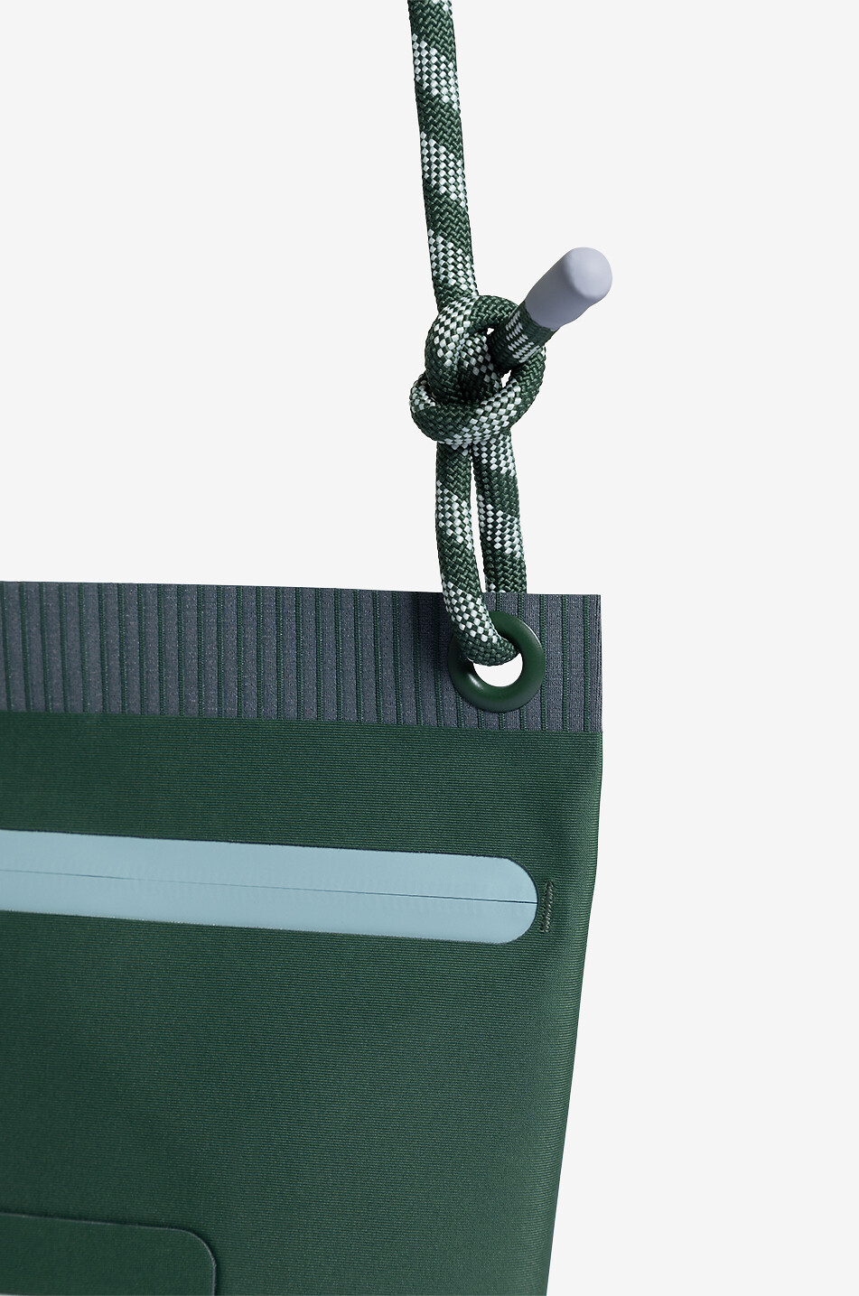 MONCLER Amoeba by Salehe Bembury technical fabric shoulder bag Men GREEN 5