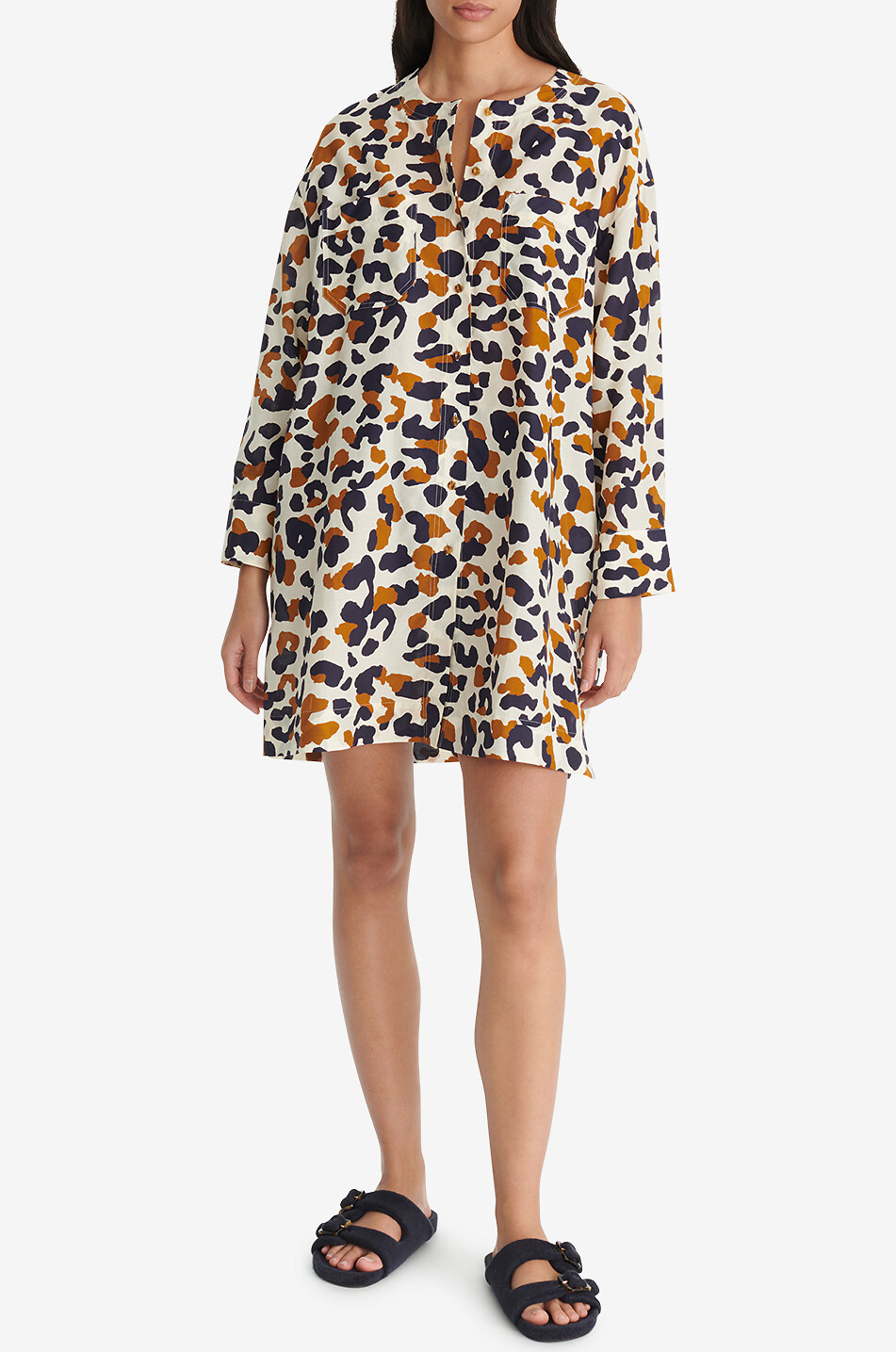 ERES Chemise oversize en coton et soie Récifs Femme MULTICOLORE 4