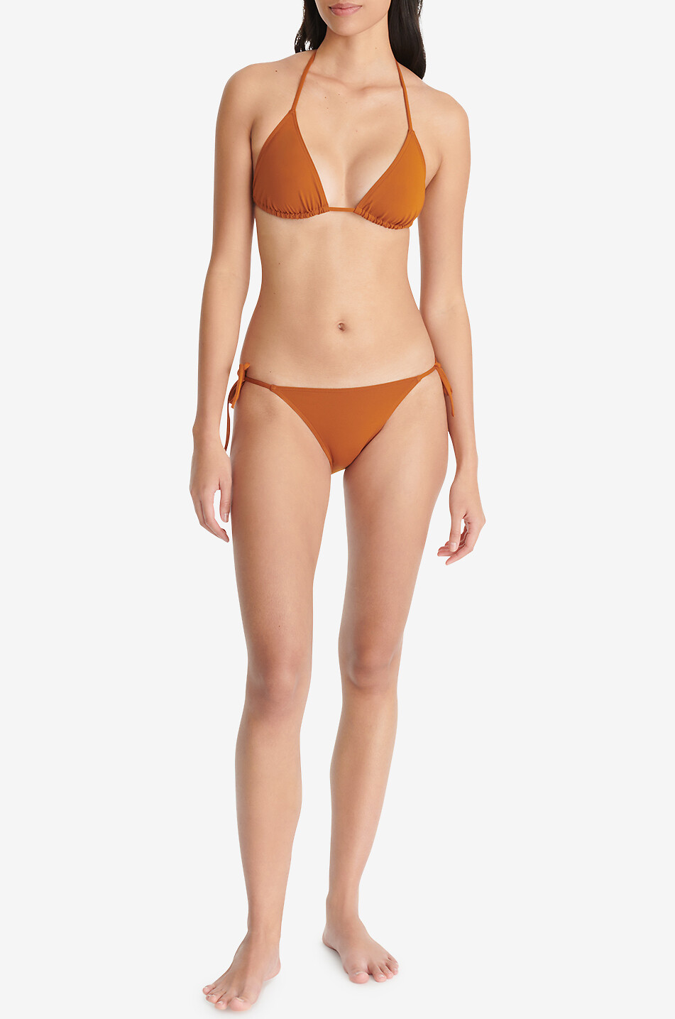 ERES Mouna triangle bikini top Women BRONZE 6