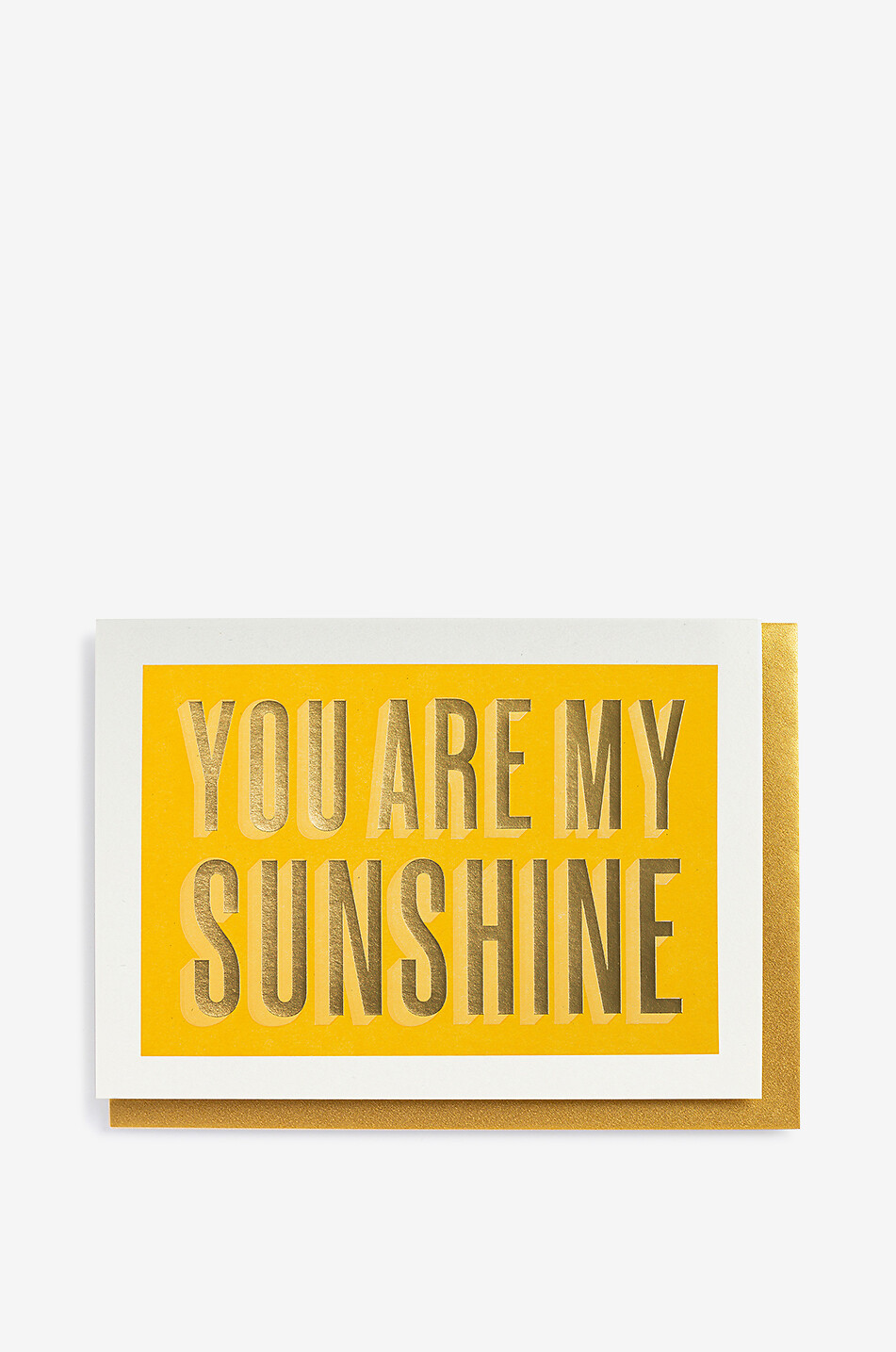 ARCHIVIST You Are My Sunshine greeting card Home YELLOW 1
