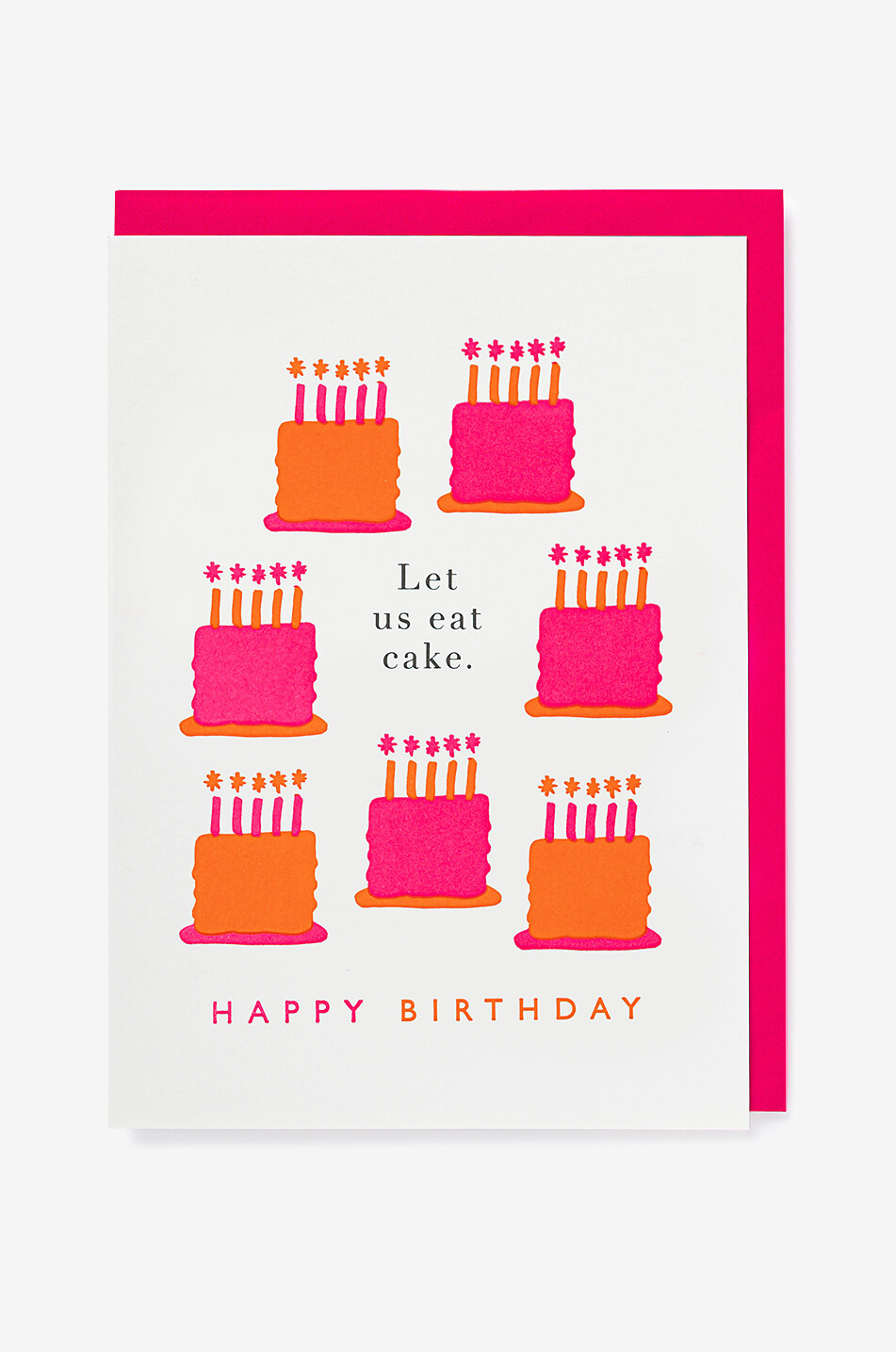 Carte d'anniversaire Let us eat cake.