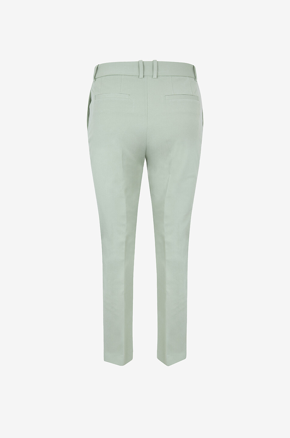 JOSEPH Coleman viscose and cotton slim fit trousers Women LIGHT GREEN 2