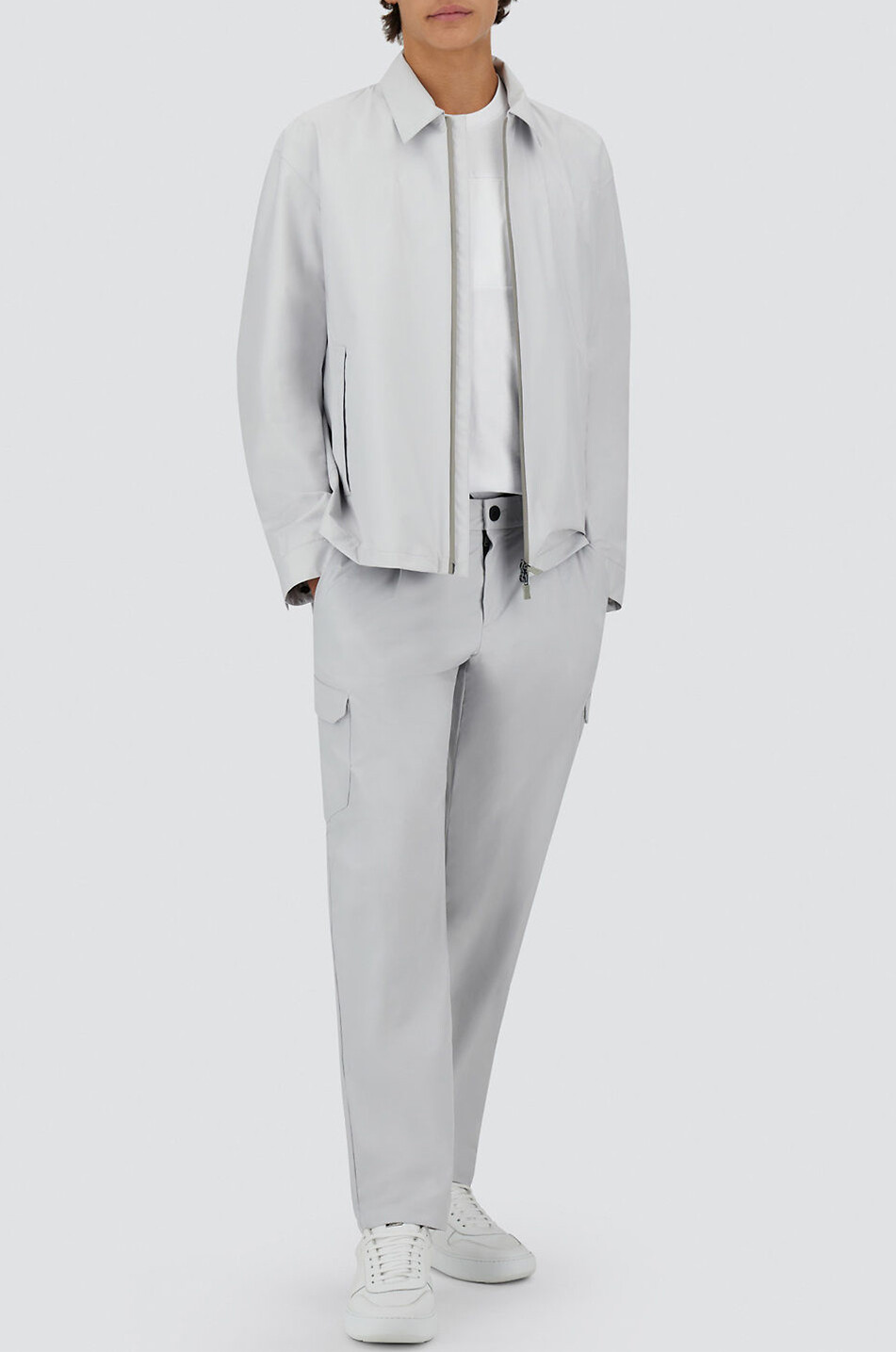 Leichte Jacke mit Hemdkragen