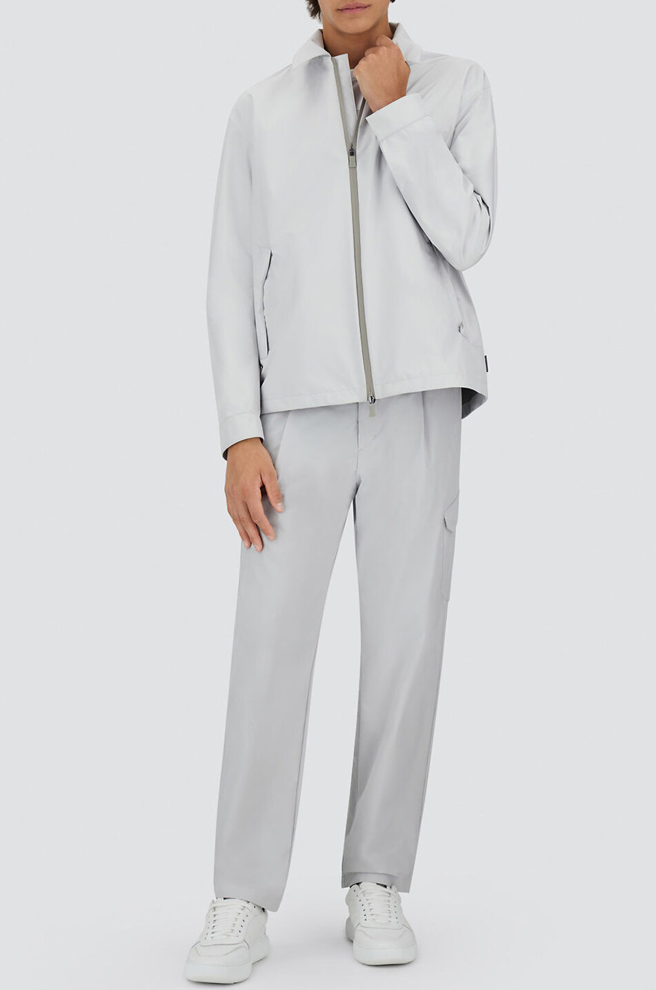 Leichte Jacke mit Hemdkragen