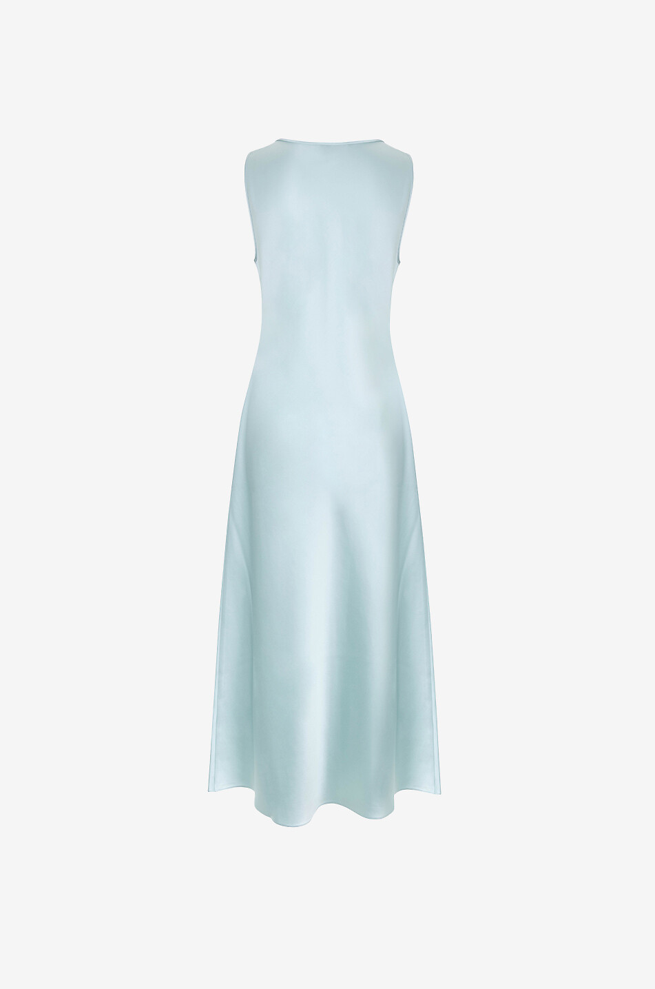 Robe longue sans manches en satin Andrea