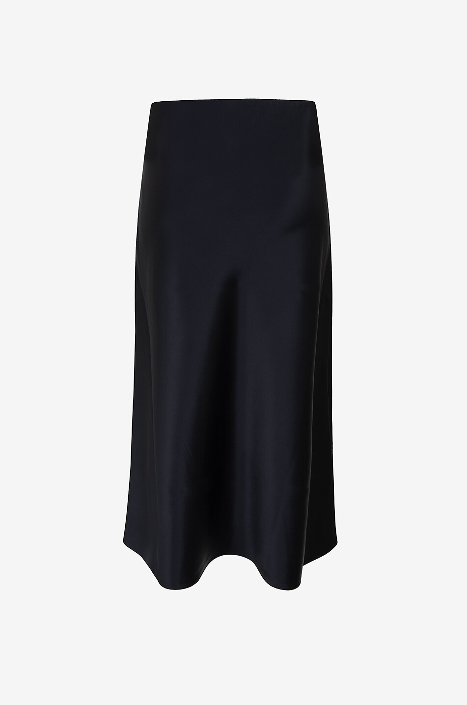 BONGENIE Midirock aus Satin Damen SCHWARZ 2