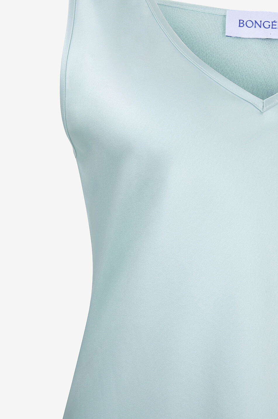 Robe longue sans manches en satin Andrea