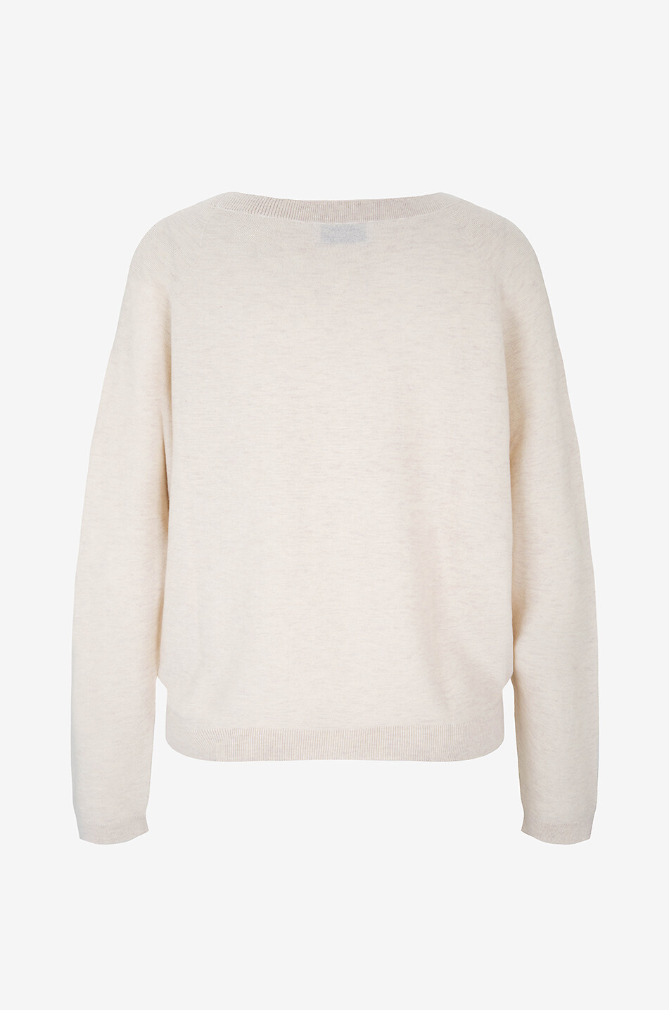 BONGENIE Cotton and cashmere boatneck jumper Women WHITE 2