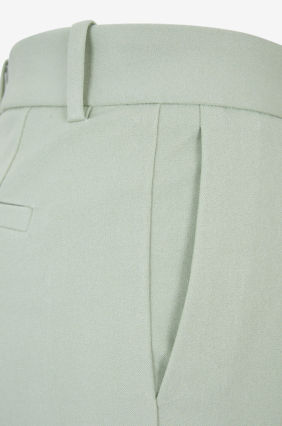 JOSEPH Coleman viscose and cotton slim fit trousers Women LIGHT GREEN 3