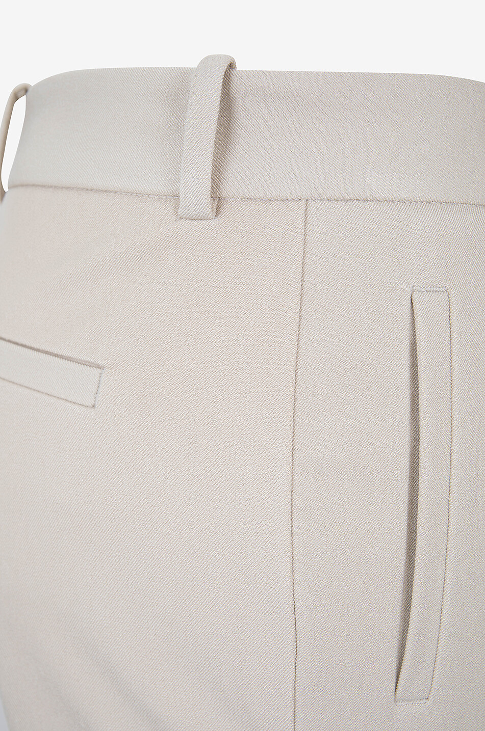 JOSEPH Pantalon slim en viscose et coton New Eliston Femme Beige clair 3